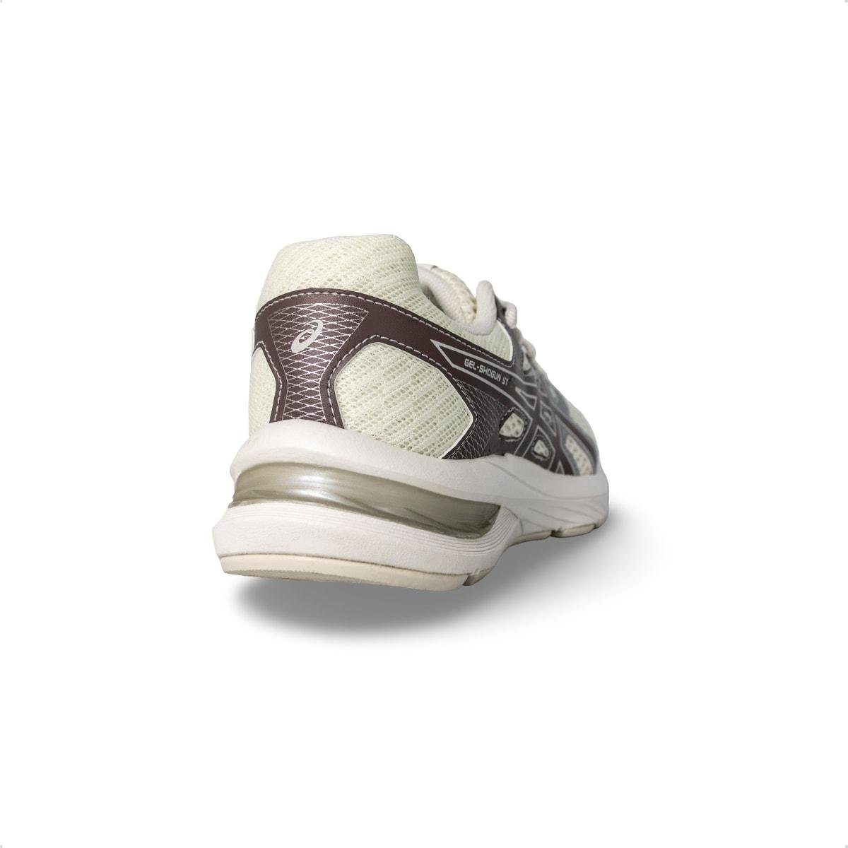 Tênis Asics Feminino Gel-Shogun ST Corrida Creme/Marrom 4
