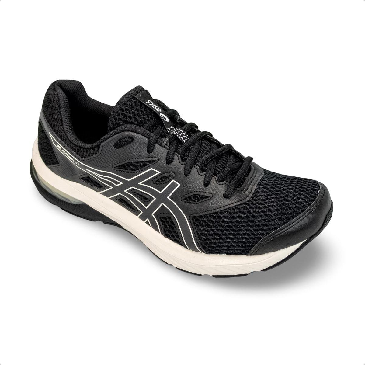 Tênis Asics Masculino Gel-Shogun ST Corrida Preto/Off White 2