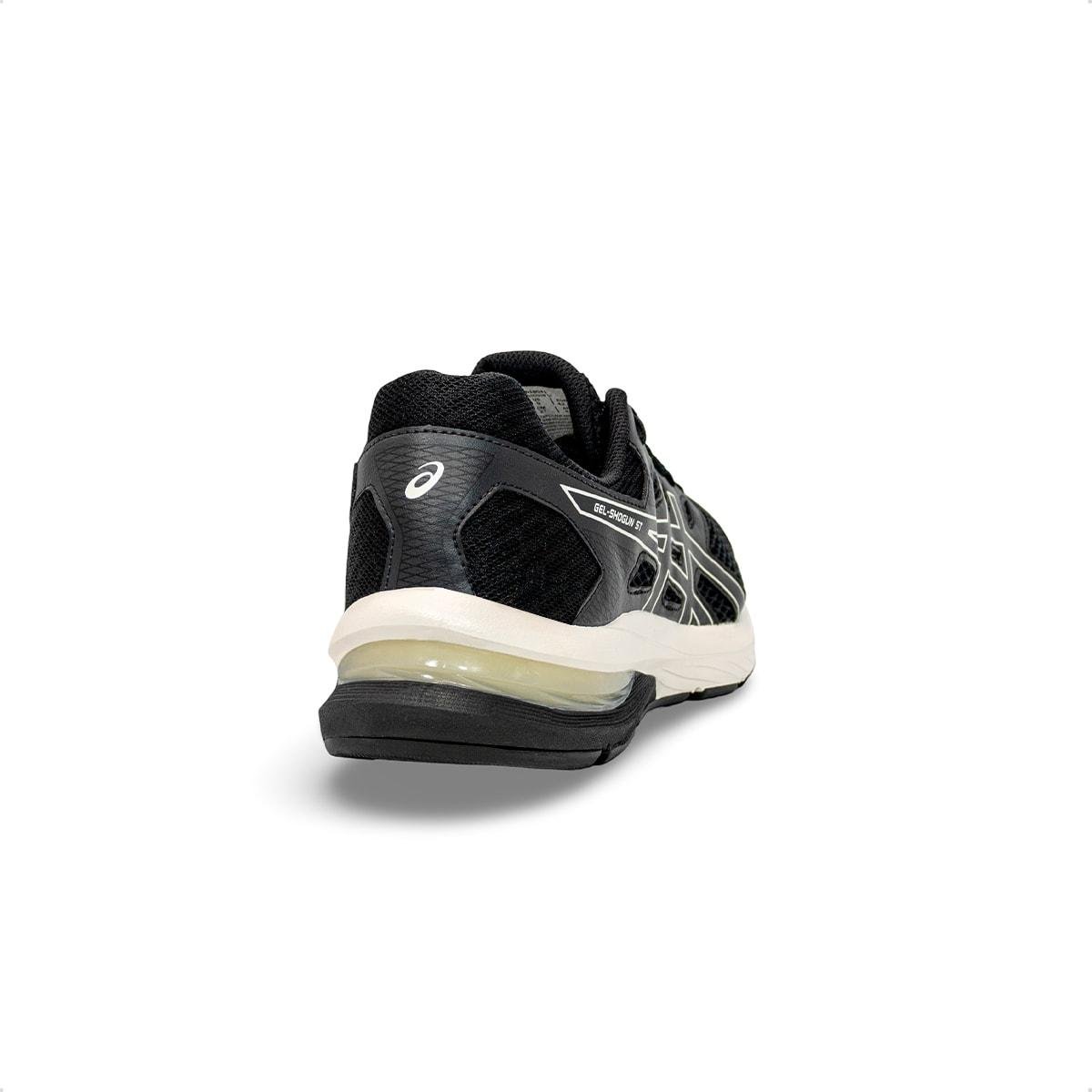 Tênis Asics Masculino Gel-Shogun ST Corrida Preto/Off White 4