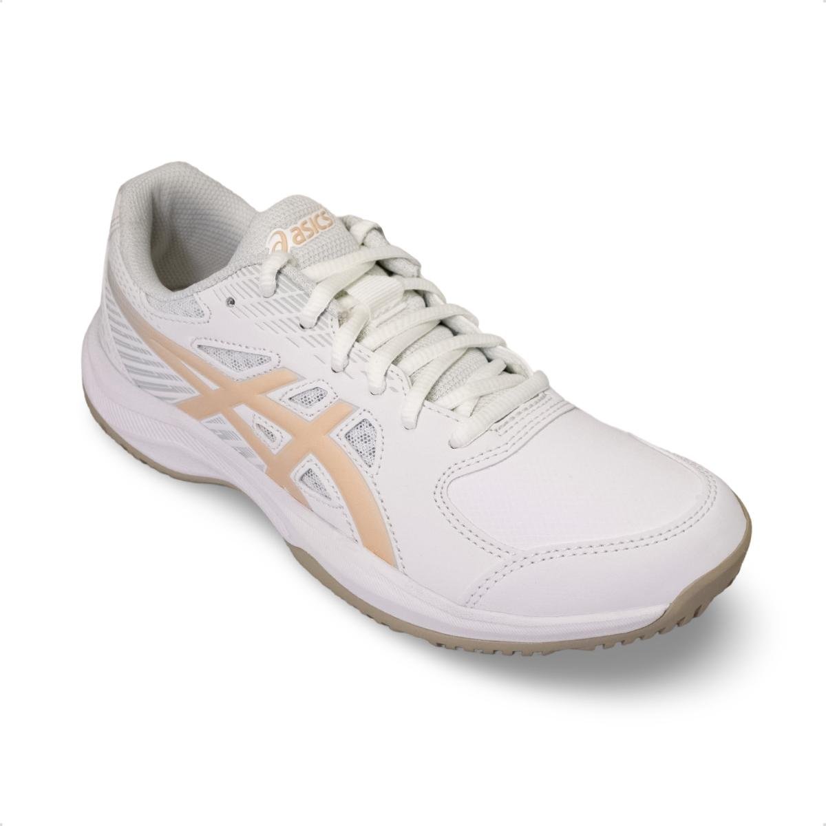 Tênis Asics Feminino Court Slide 4 Tennis Branco/Rosa Claro 2