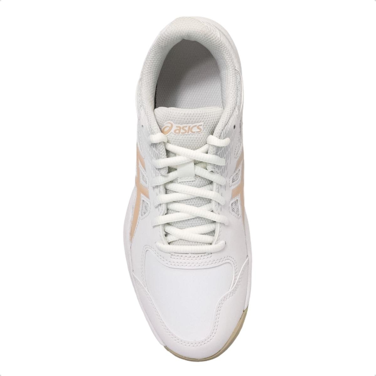 Tênis Asics Feminino Court Slide 4 Tennis Branco/Rosa Claro 3