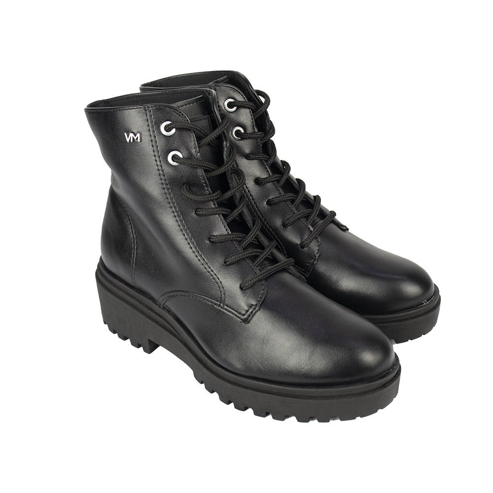 Coturno Via Marte Basic Tratorado Feminino Preto 1