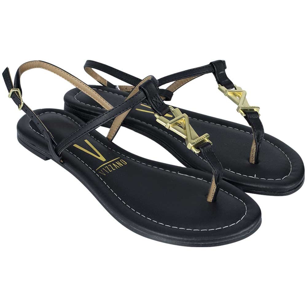 Chinelo Vizzano Rasteiro Feminino Preto 1