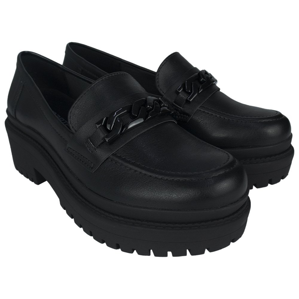 Mocassim Via Marte Tratorado Feminino Preto 1