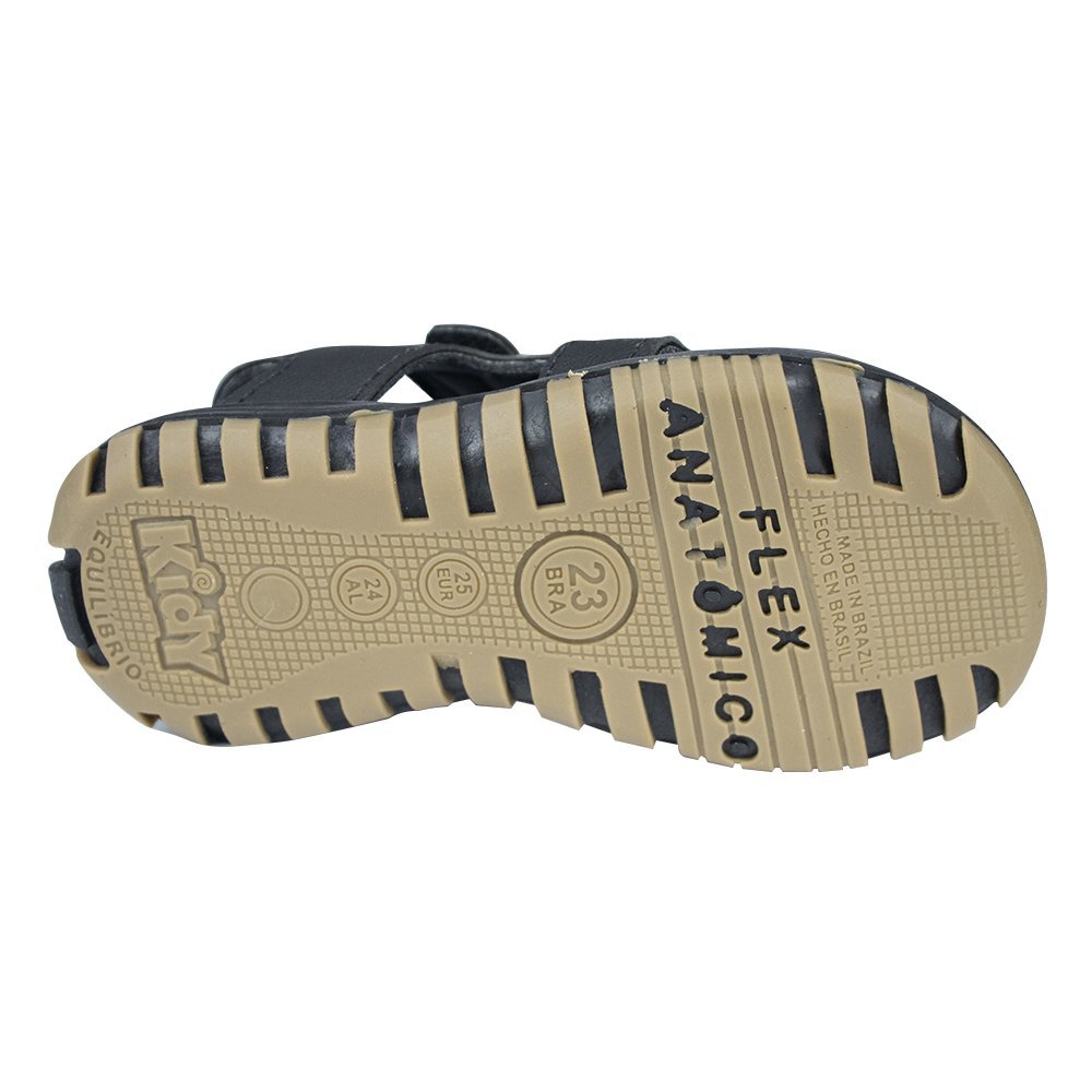 Sandália Kidy Slide Infantil Masculino Preto 2