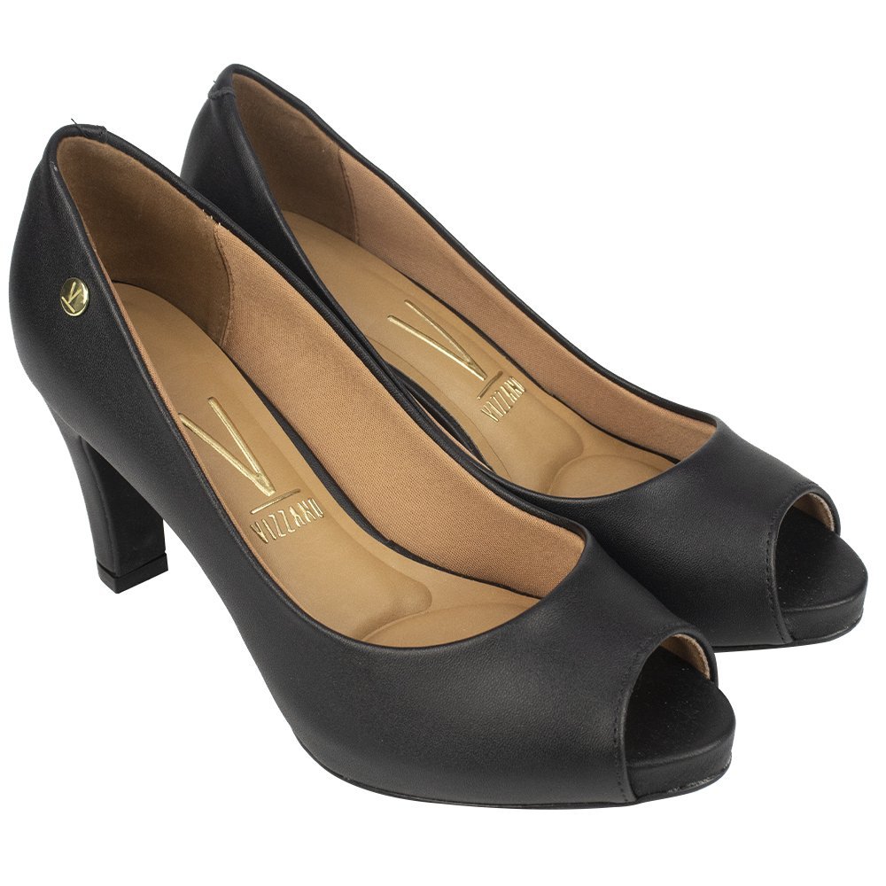 Sapato Vizzano Pelica Feminino Preto 1