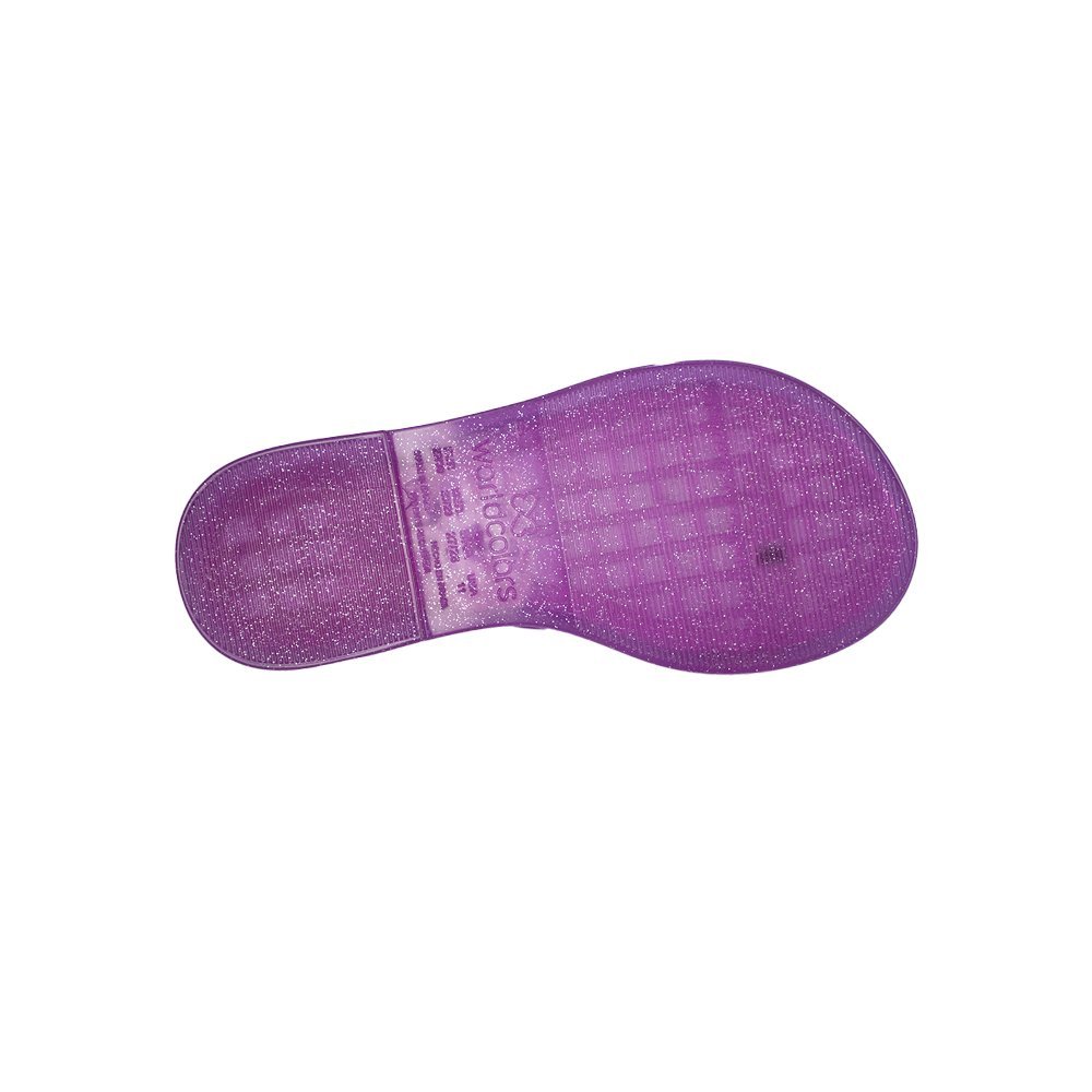 Chinelo WorldColors Música Infantil Feminino Roxo 4