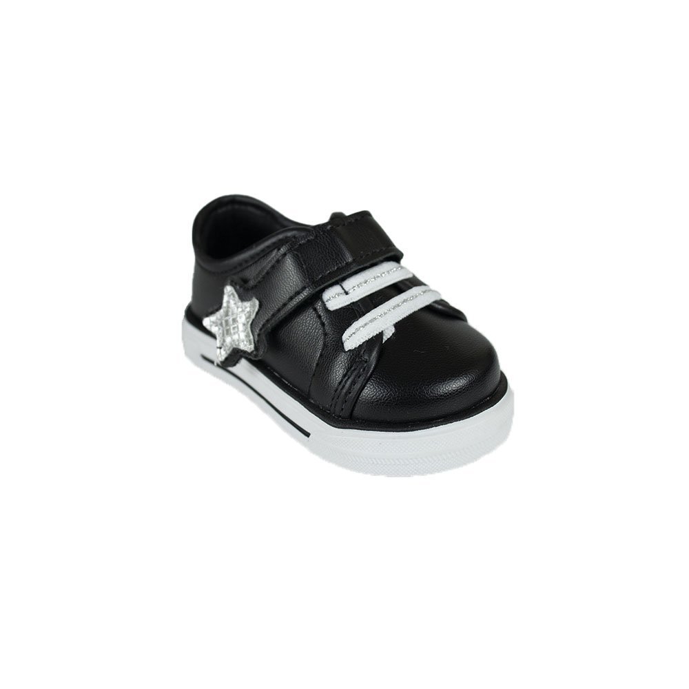 Tênis Molekinha Strela Infantil Feminino Preto 2