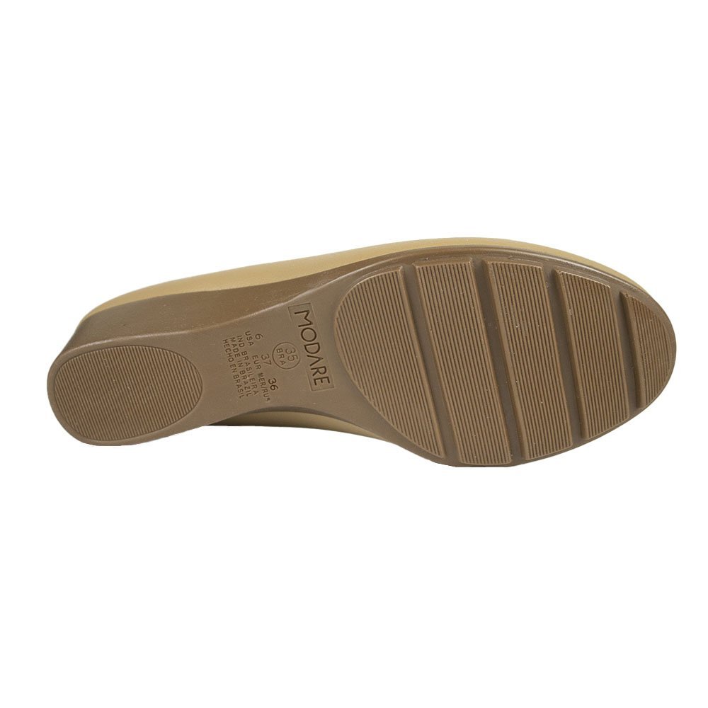 Sapato Modare Anabela Feminino Bege 4