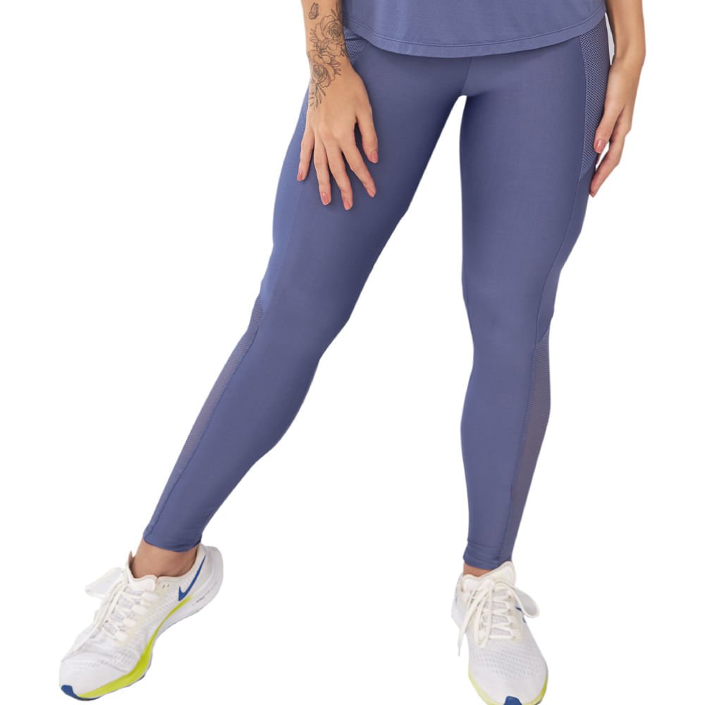 Legging Fitness Diva com Recortes e Bolso