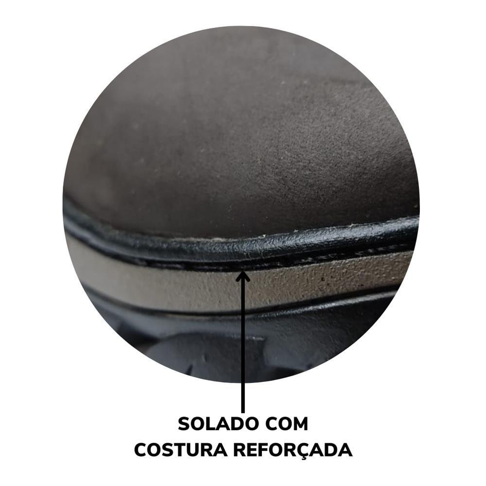 Bota Coturno Adventure Masculina Couro Cadarço Conforto Marrom 5
