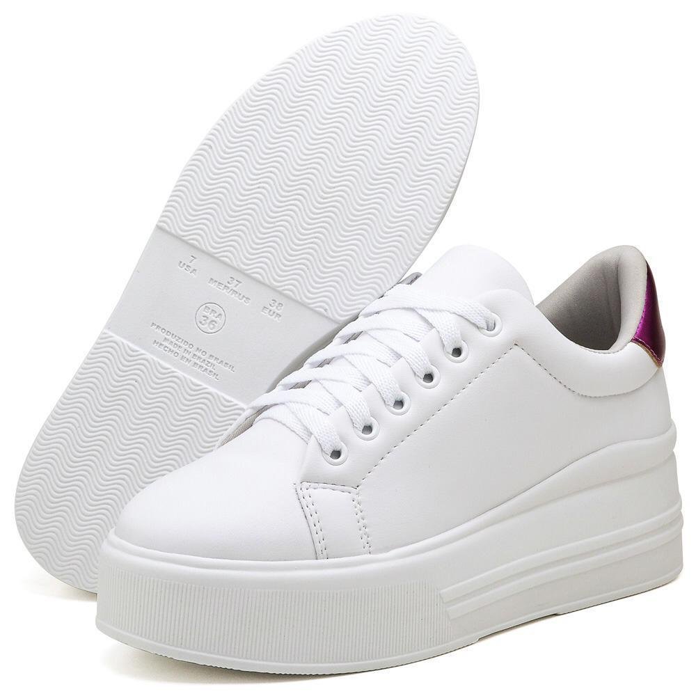 Tênis Tenehi Plataforma Feminino Branco 4