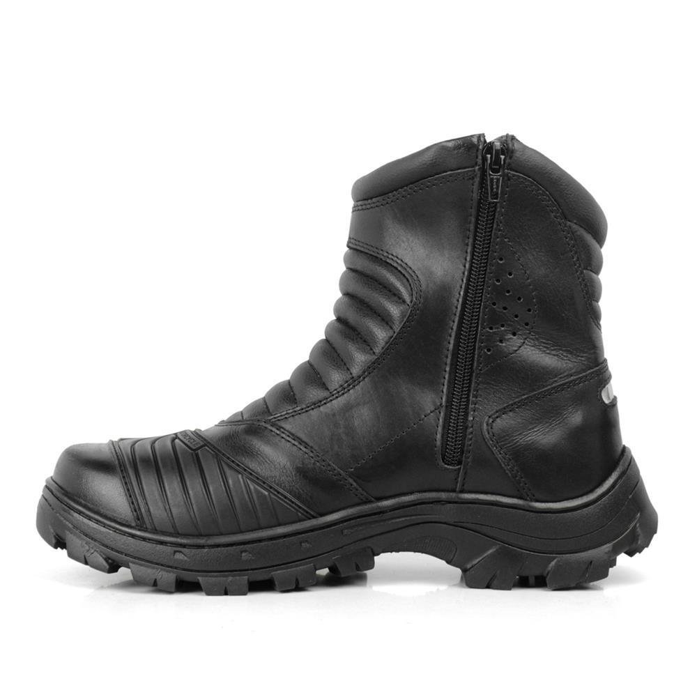 Bota Masculina Linha Motoqueiro de Couro Bell Boots Preto 3
