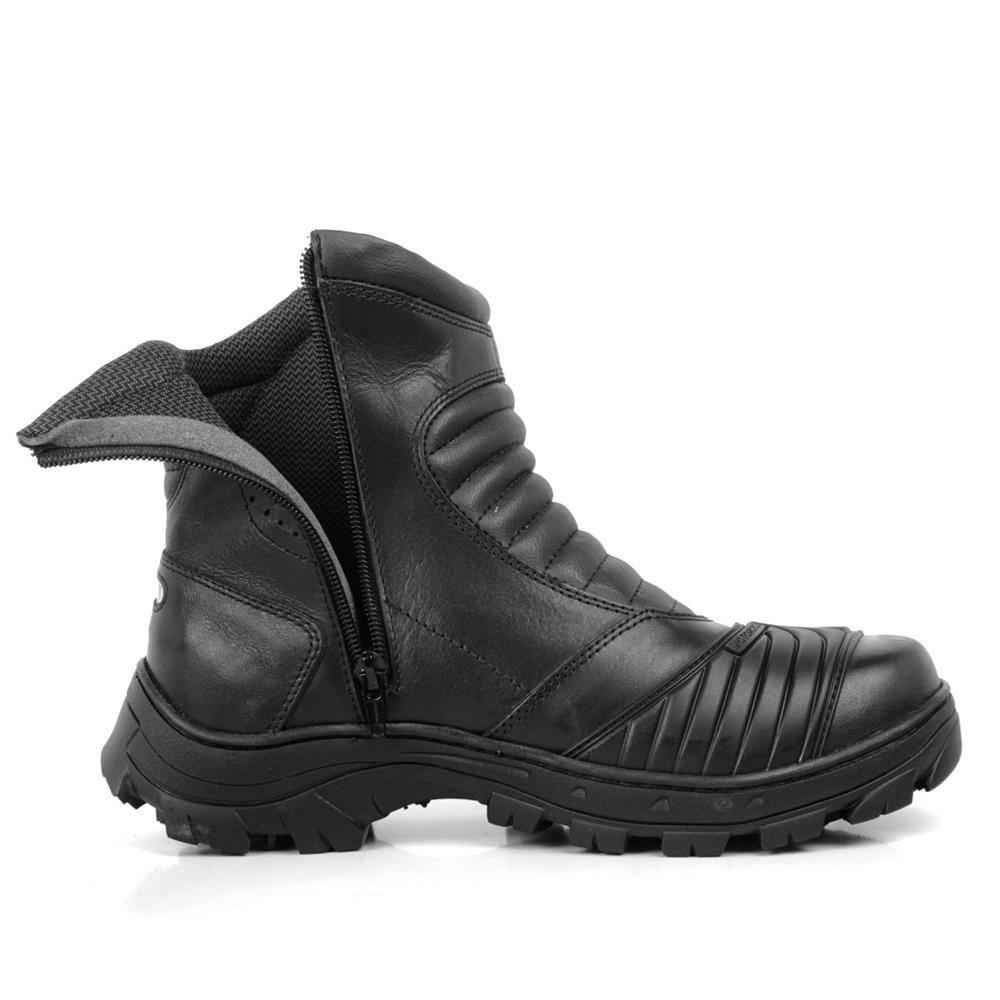 Bota Masculina Linha Motoqueiro de Couro Bell Boots Preto 4
