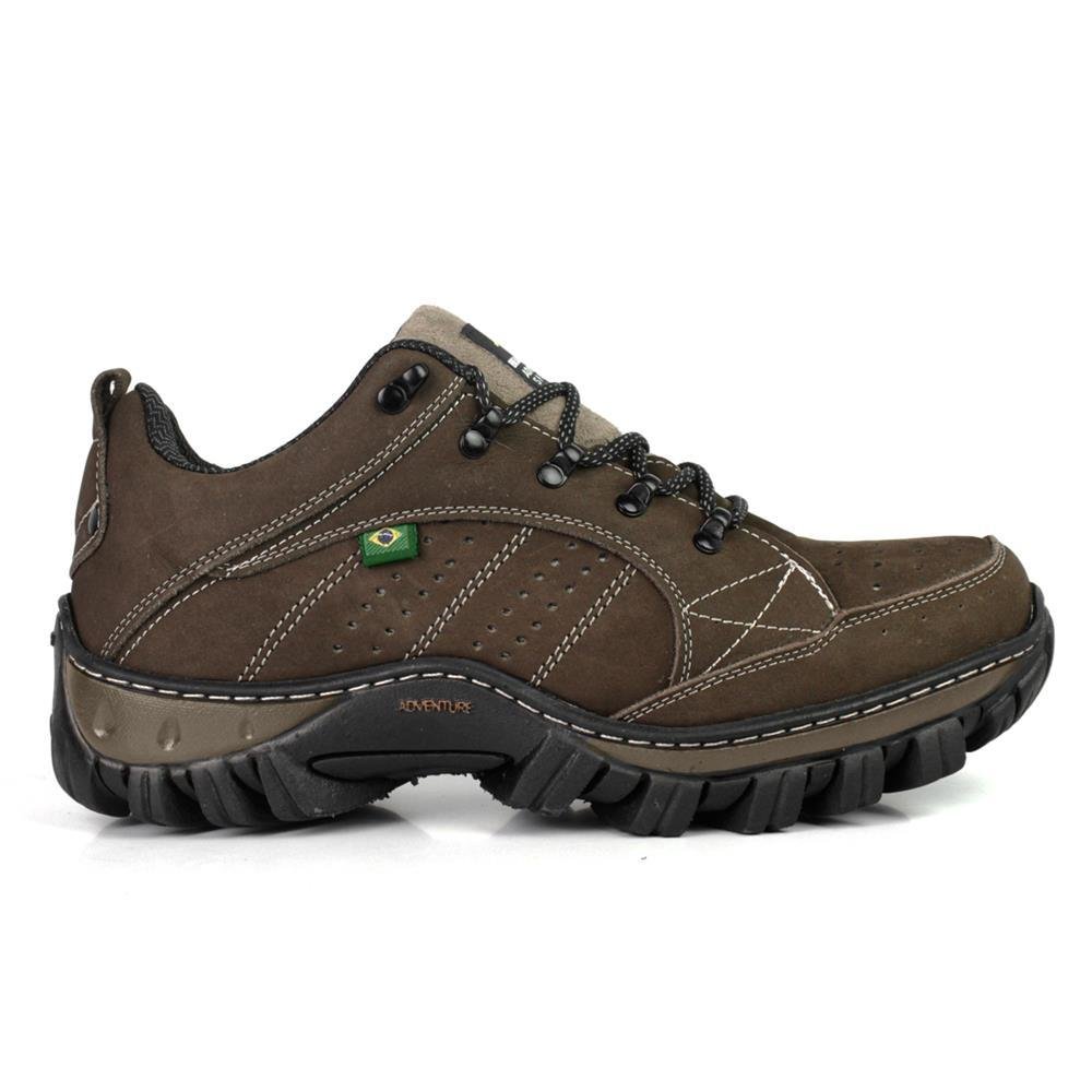 Tênis Bell Boots Masculino Adventure Couro Conforto Nobuck Preto
