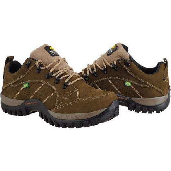 Tênis Masculino Adventure de Couro Nobuck Bell Boots Verde 3