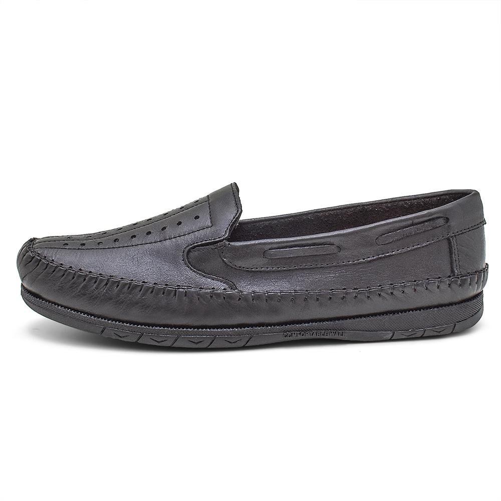 Mocassim Granado Casual Couro Masculino Preto 2