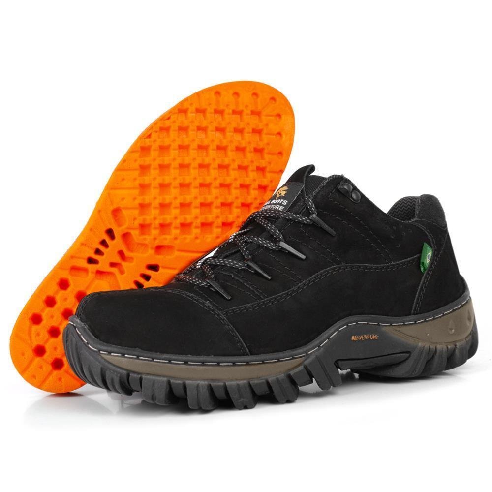 Tênis Bell Boots Masculino Adventure Couro Conforto Nobuck Preto 3