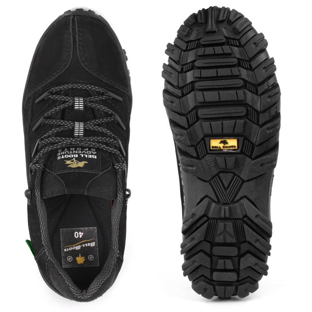 Tênis Bell Boots Masculino Adventure Couro Conforto Nobuck Preto 4