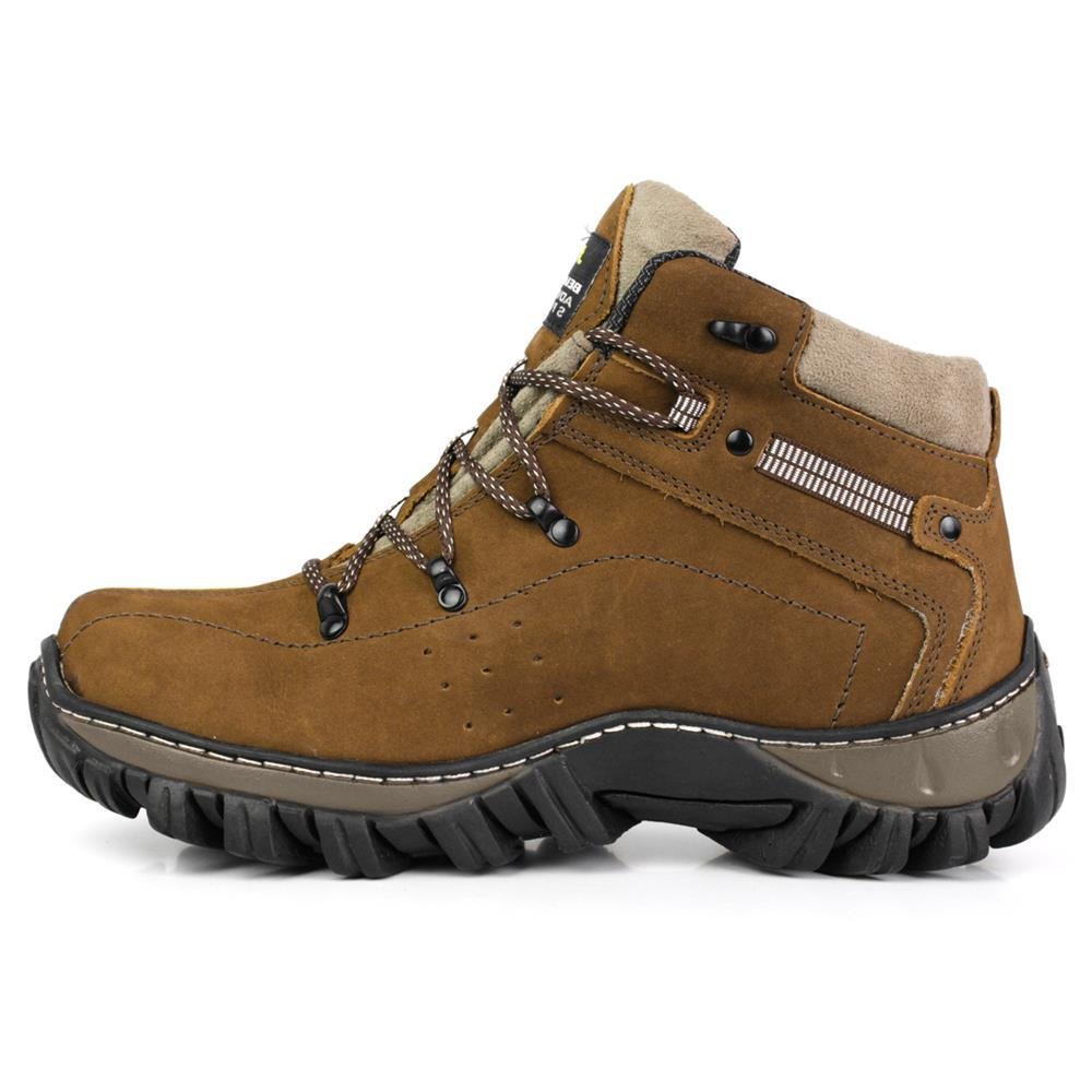 Bota Bell Boots Masculina Coturno Adventure em Couro Marrom 3