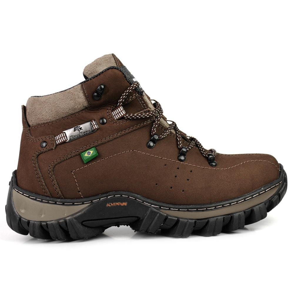 Bota Bell Boots Adventure Masculina Couro Conforto Nobuck Marrom 3