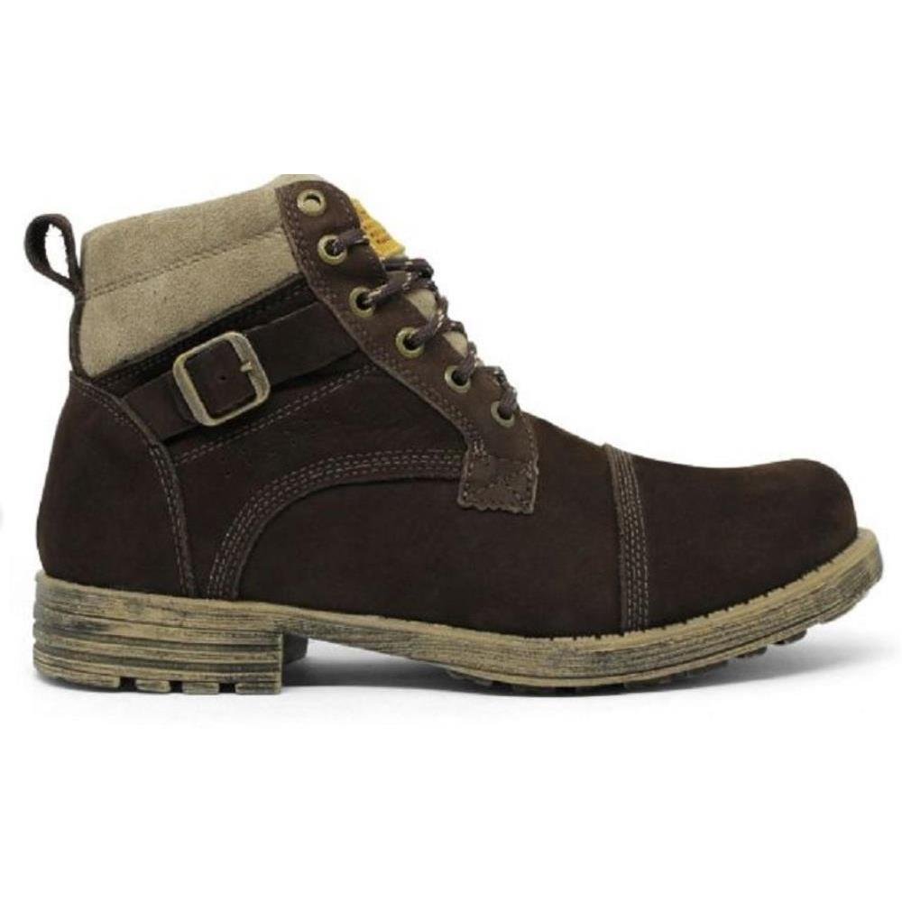 Bota Bell Boots Vaqueiro Masculina Couro Estilo Marrom 2
