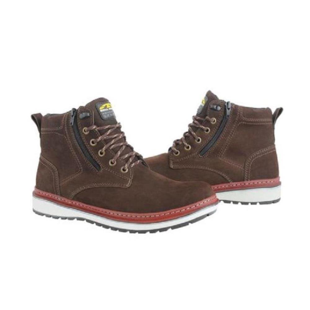 Bota Bell Boots Masculina Couro Casual Zíper Marrom 2