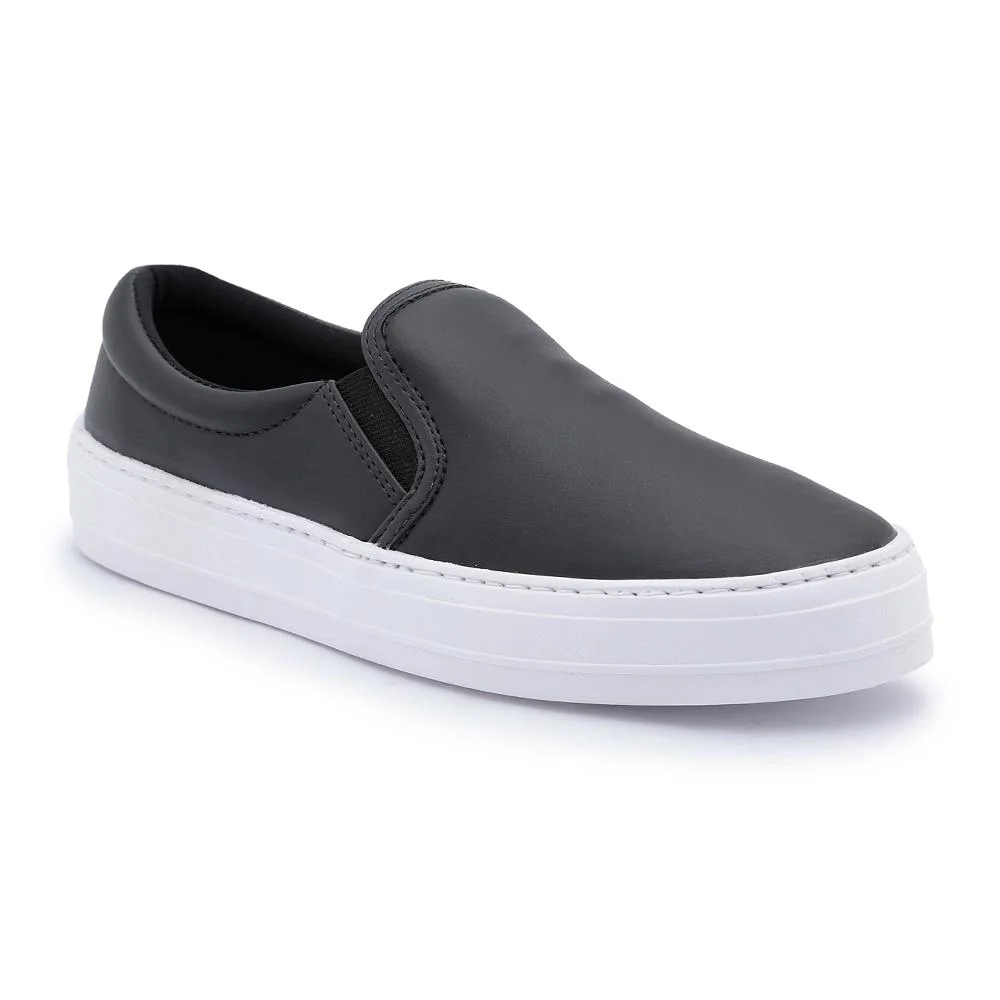 Slip On Tenehi Flatform Cadarço Feminino 3826 Preto 3