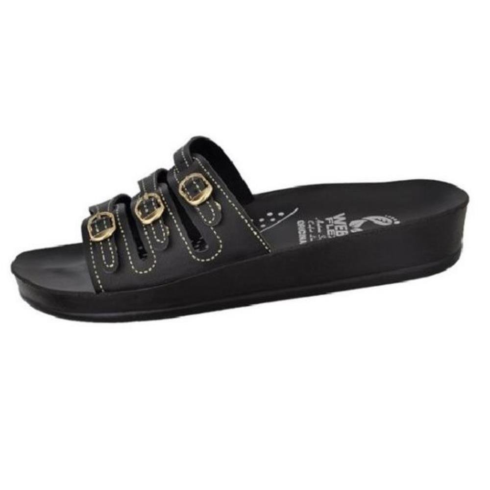 Kit 2 Sandália Ortopédica Feminina Anatômica Conforto Macio Marrom/Preto 3