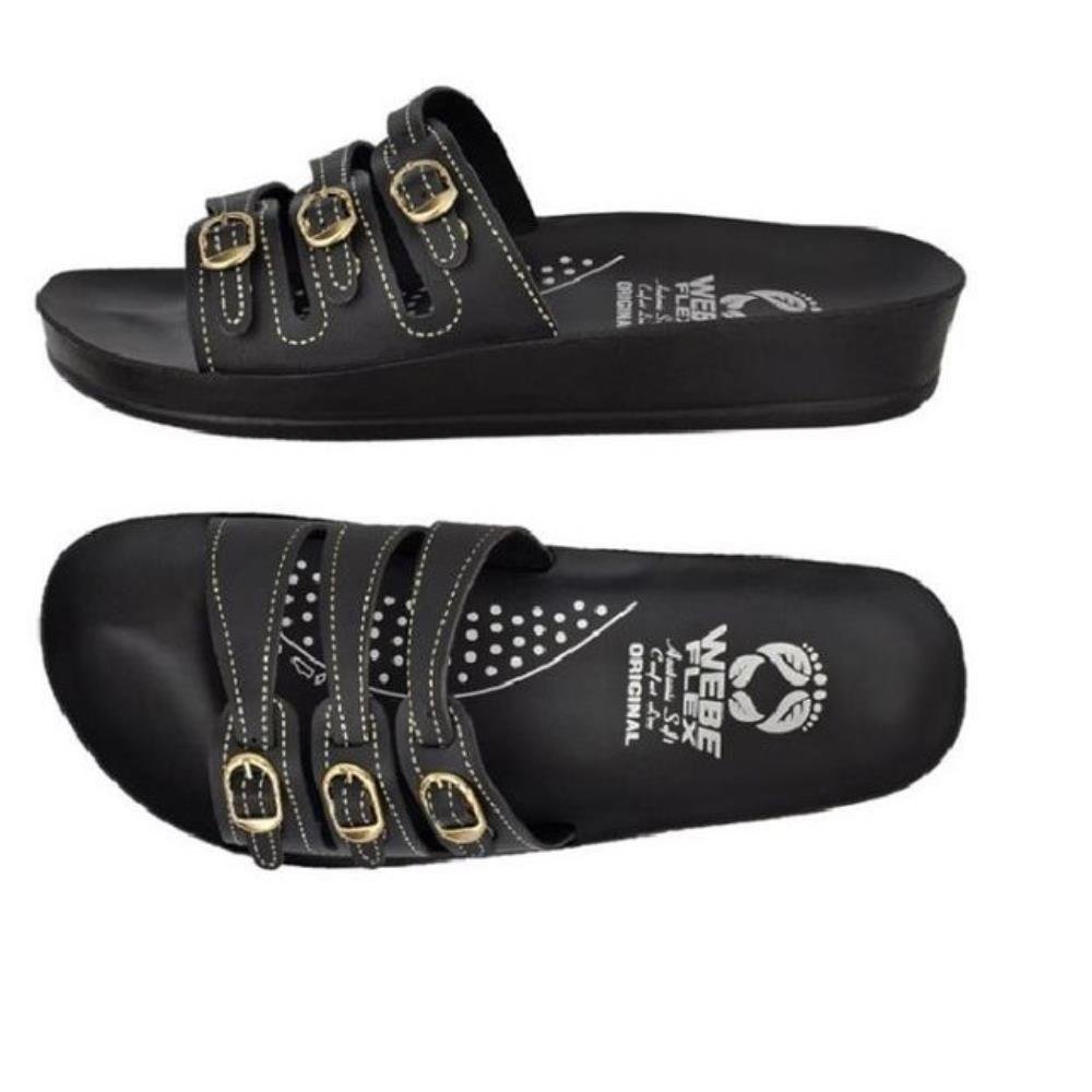 Kit 2 Sandália Ortopédica Feminina Anatômica Conforto Macio Marrom/Preto 5