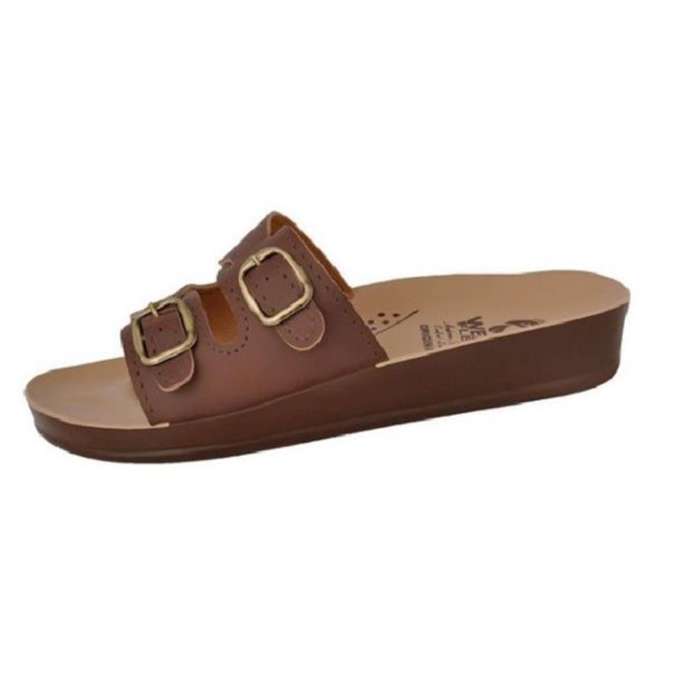 Kit 2 Sandália Ortopédica Feminina Anatômica Conforto Leve Marrom/Preto 2