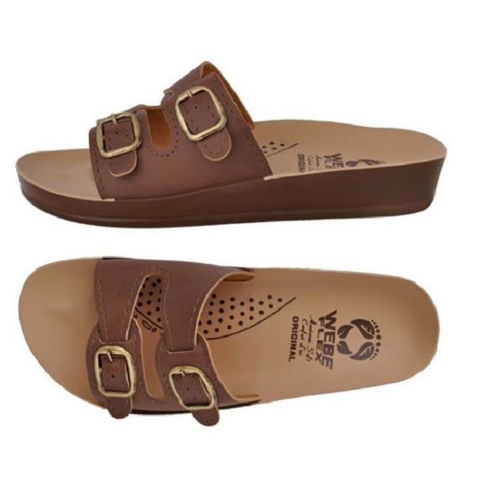 Kit 2 Sandália Ortopédica Feminina Anatômica Conforto Leve Marrom/Preto 4