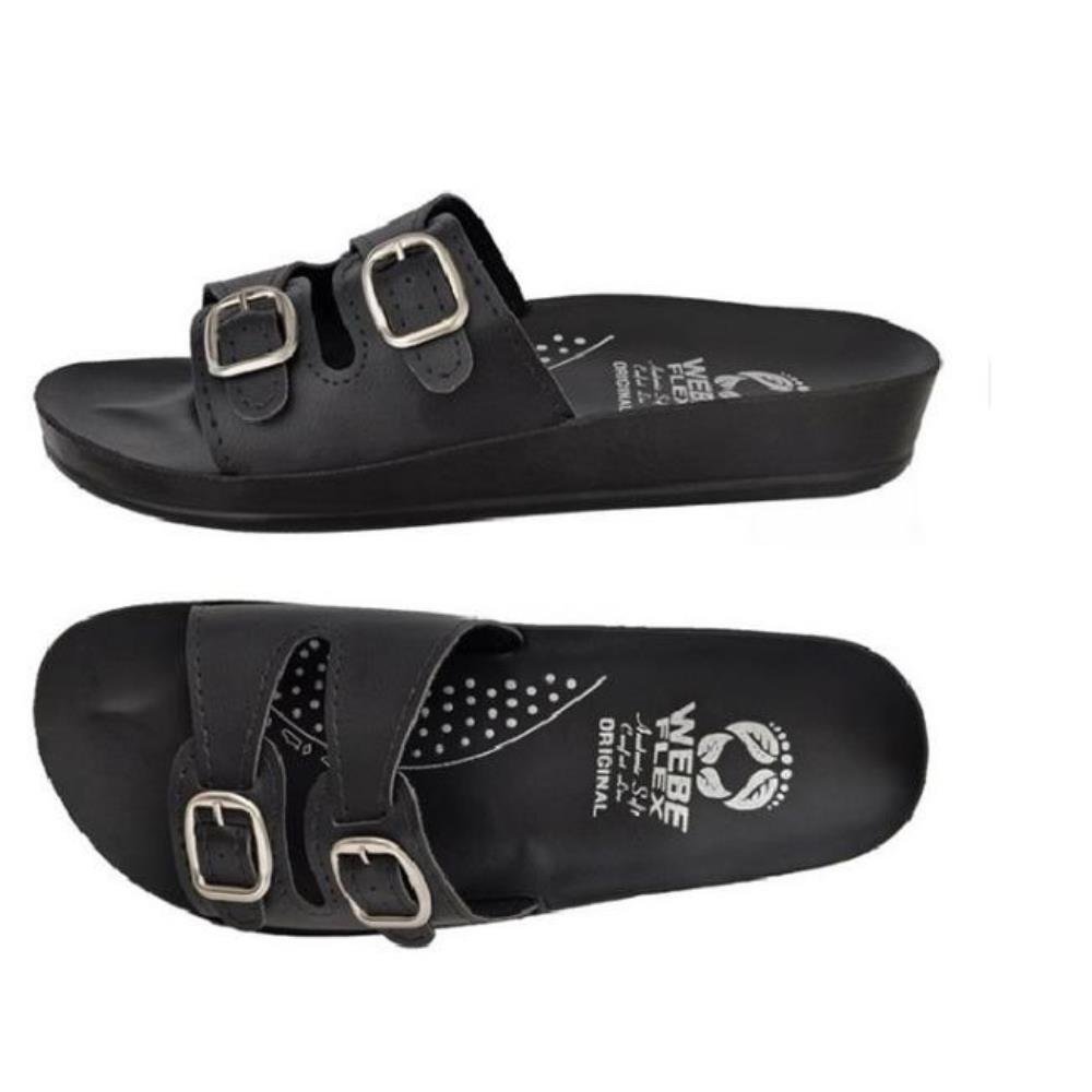 Kit 2 Sandália Ortopédica Feminina Anatômica Conforto Leve Marrom/Preto 5