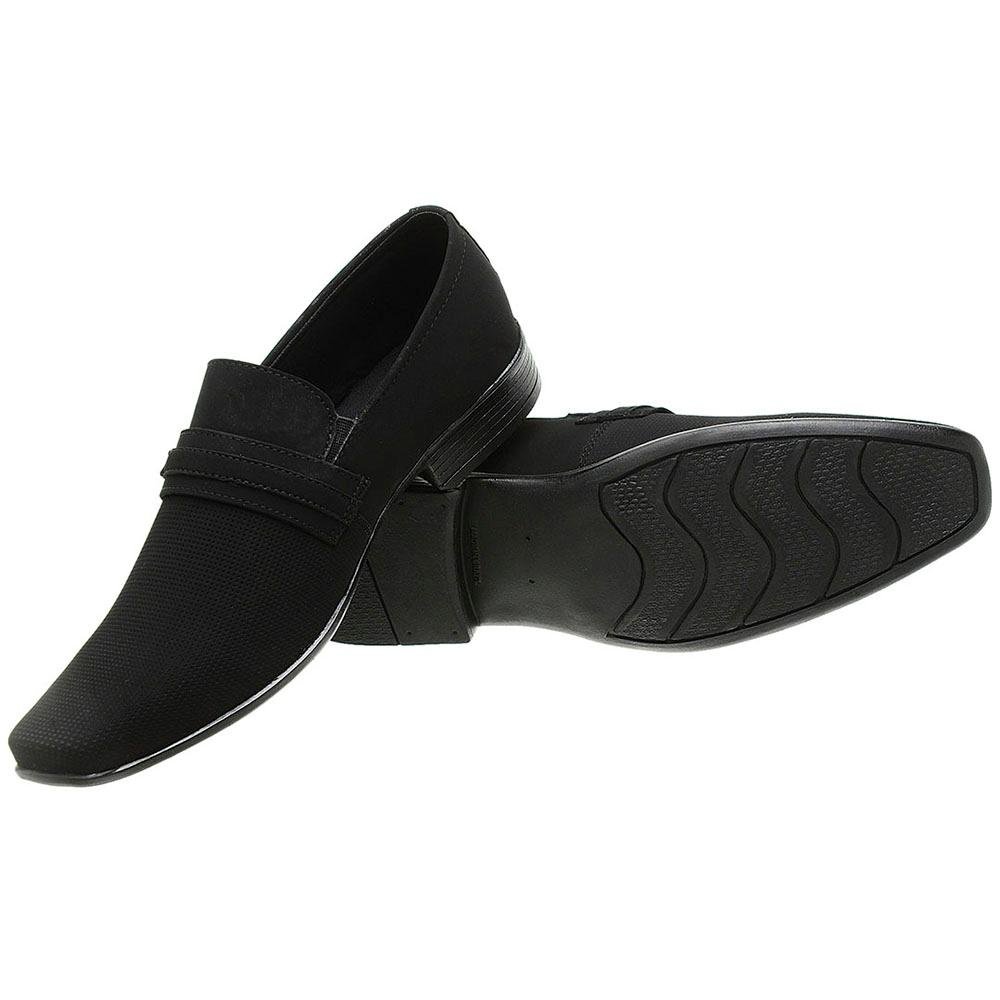 Sapato Social Masculino Elástico Antiderrapante Calce Fácil Preto 3