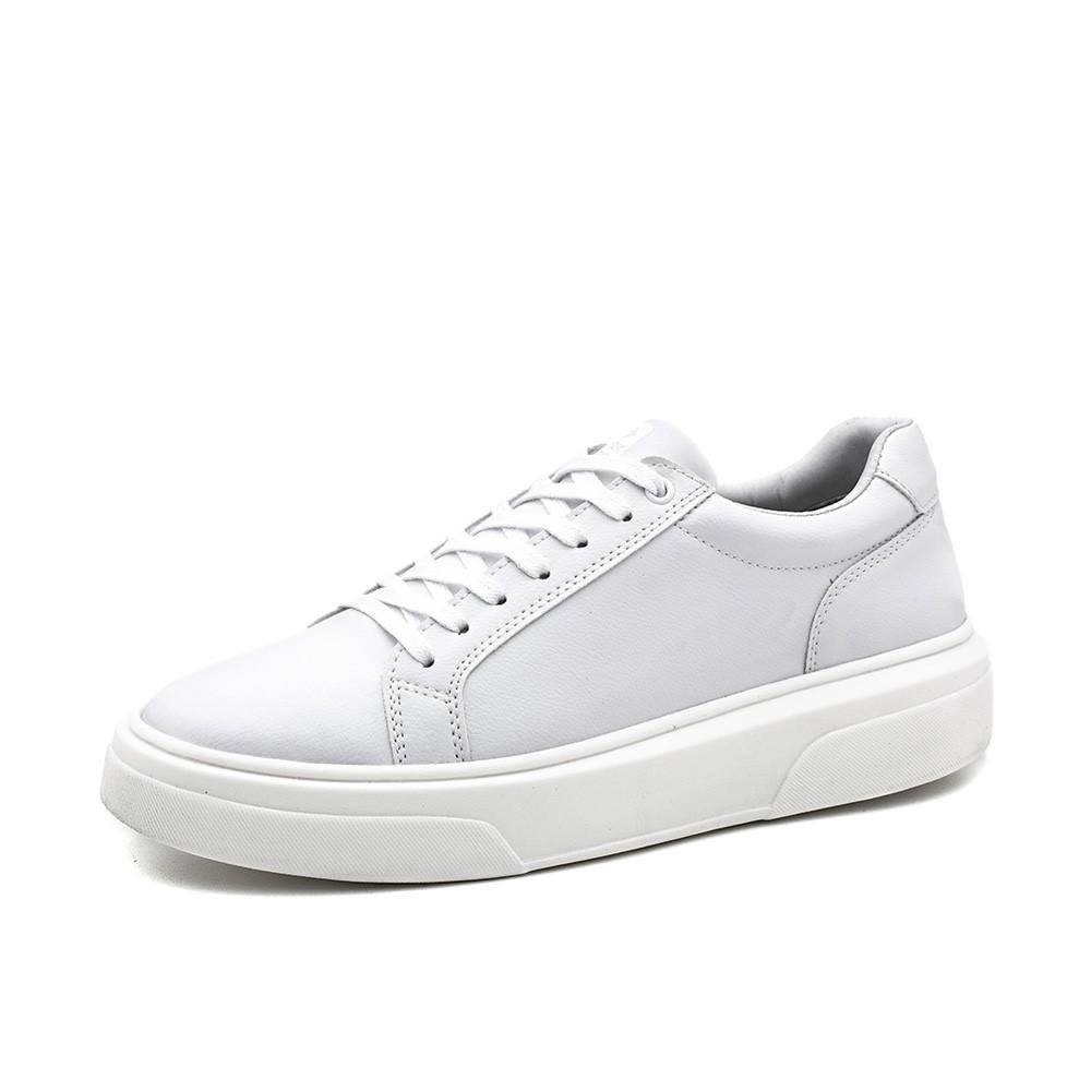 Tênis Casual Masculino Fechamento Elástico Confortável Branco 3
