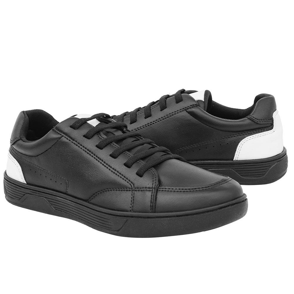 Tênis Casual Masculino Conforto Praticidade Estilo Moderno Preto 3