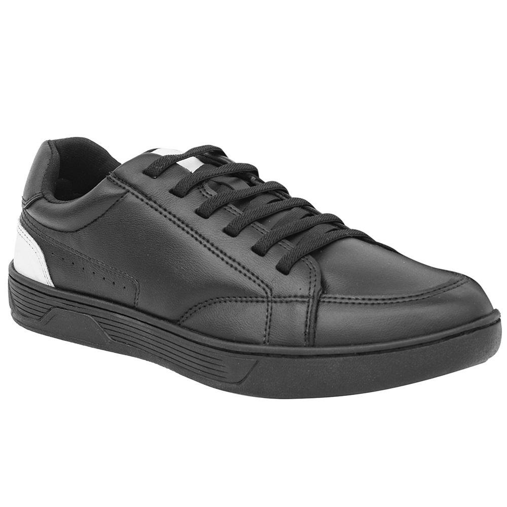 Tênis Casual Masculino Conforto Praticidade Estilo Moderno Preto 5