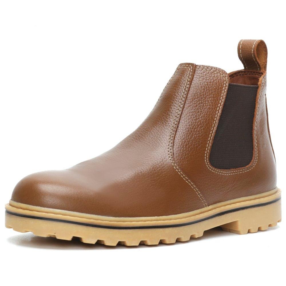 Bota Casual Masculina em Couro com Solado Crepe Caramelo 2