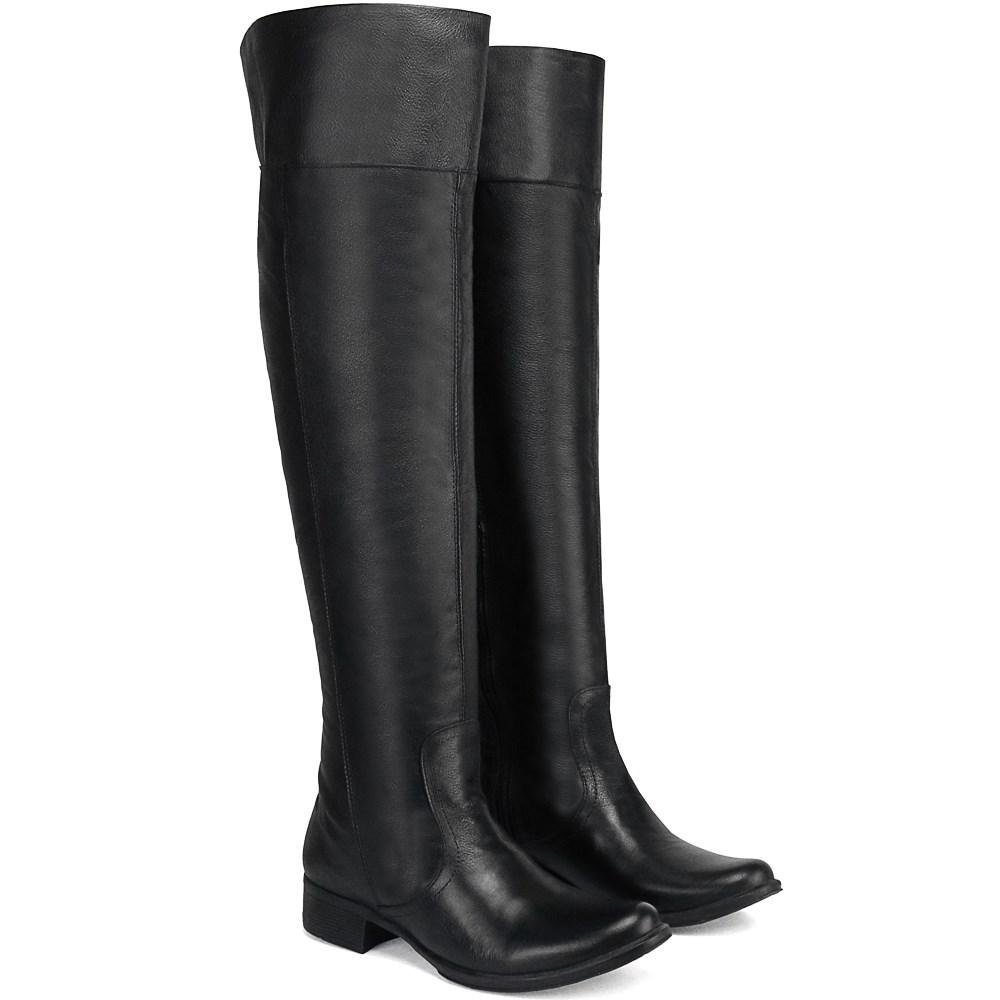 Bota Feminina Over The Knee Cano Longo em Couro Preto 3