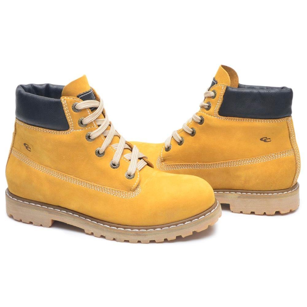 Coturno Adventure Unissex em Couro Nobuck Mostarda 2