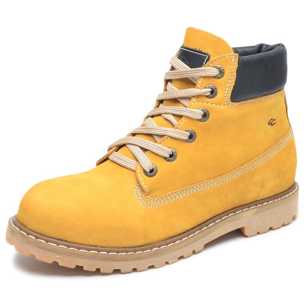Coturno Adventure Unissex em Couro Nobuck Mostarda 5