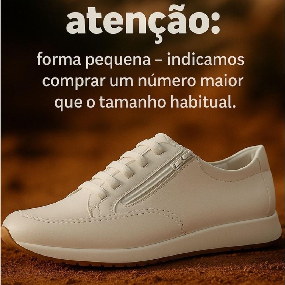 Sapatênis Feminino Conforto Casual Premium Urbano Branco 4