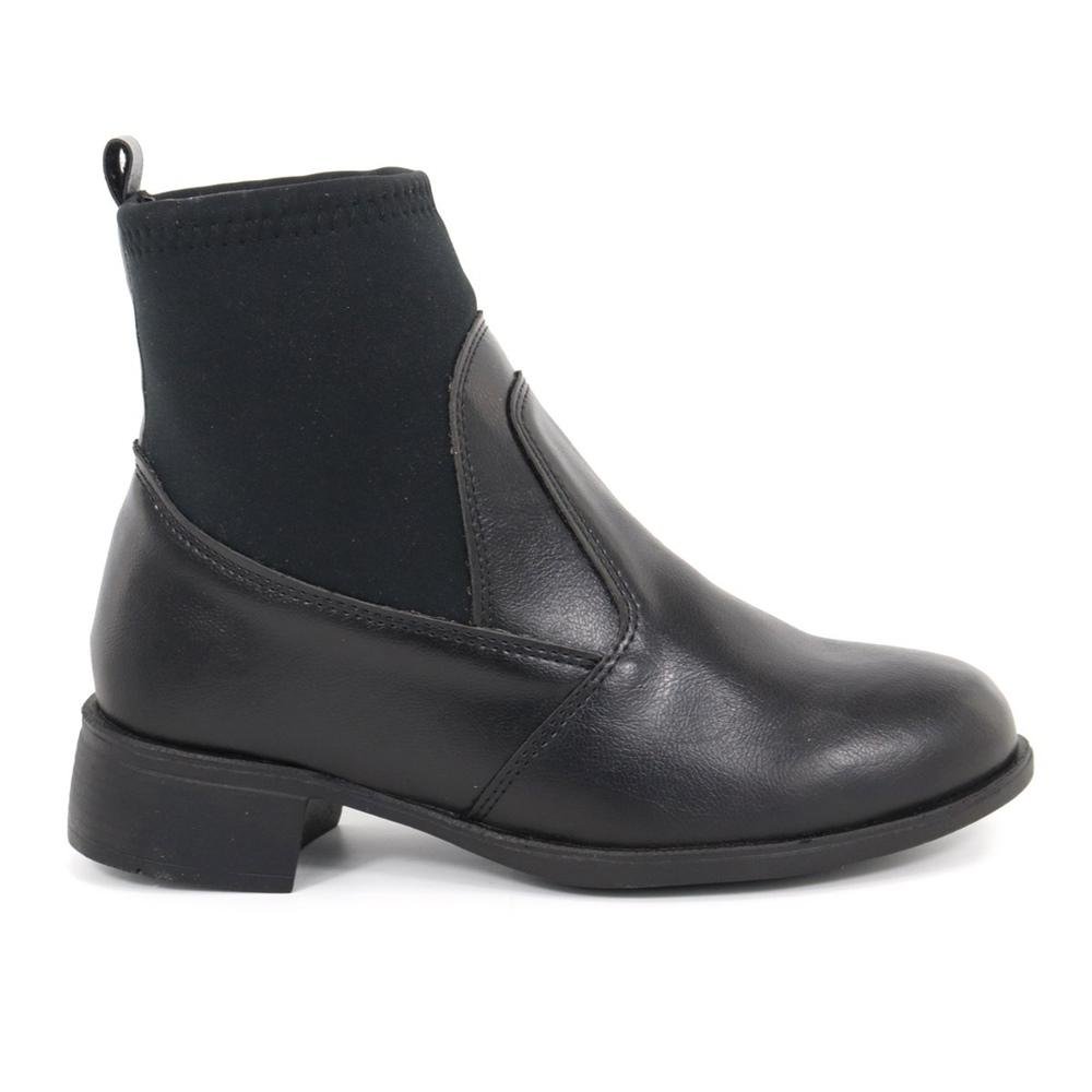 Botinha Feminina Cano Baixo com Neoprene