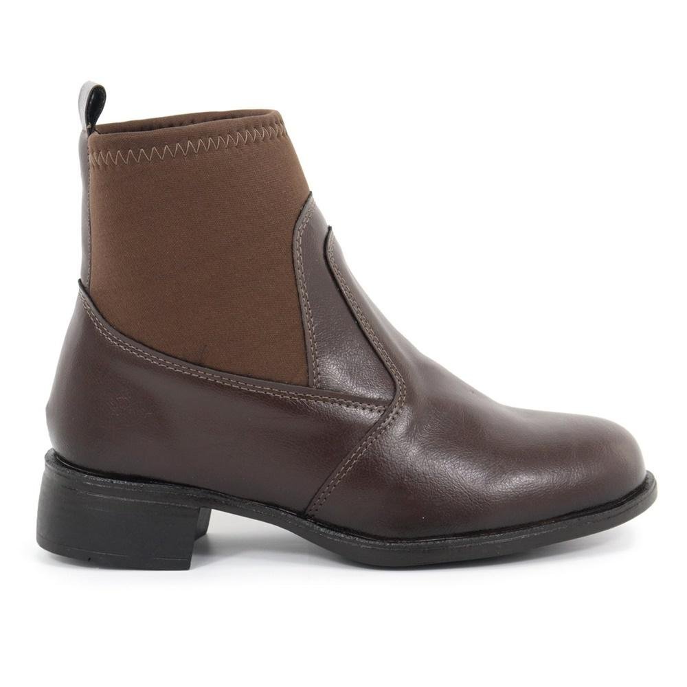 Botinha Feminina Cano Baixo Neoprene