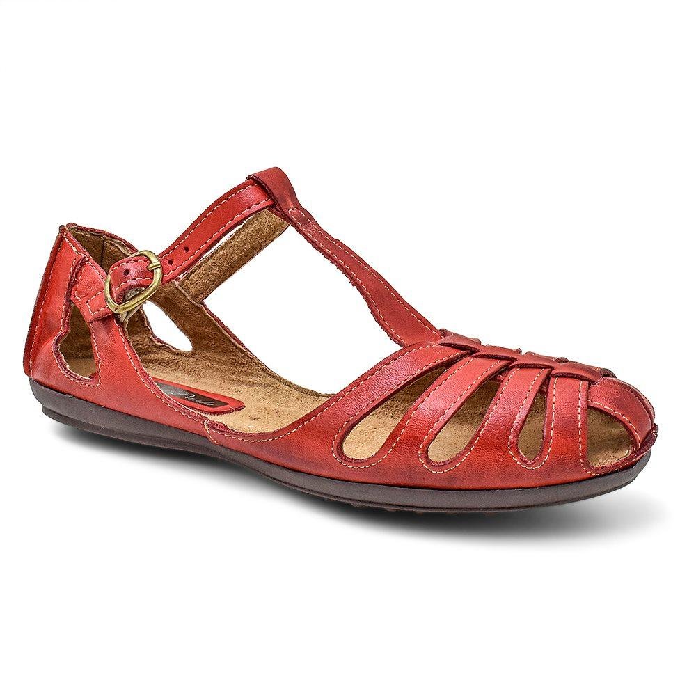 Sapatilha em Couro Feminina Conforto Casual