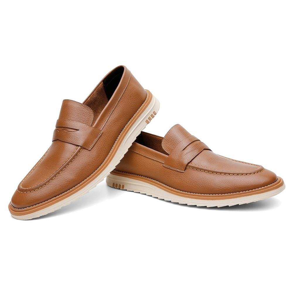 Mocassim Loafer Dublin Marrom Claro 2