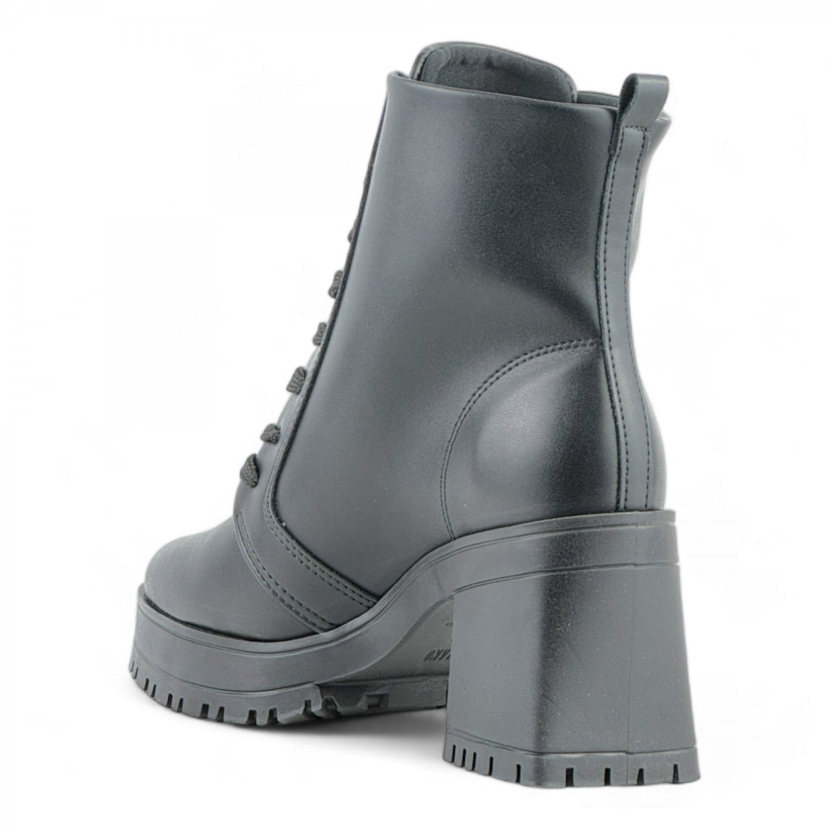 Coturno Casual Salto Bloco Brilhantes Vizzano Feminino Preto 3