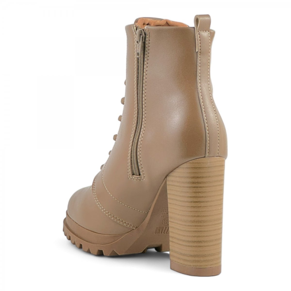 Coturno Casual Salto Alto Vizzano Feminino Marrom 3