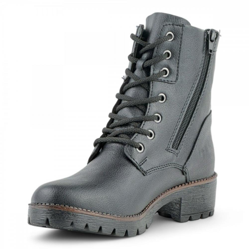 Coturno Casual Couro Legítimo BR2 Feminino Preto 2