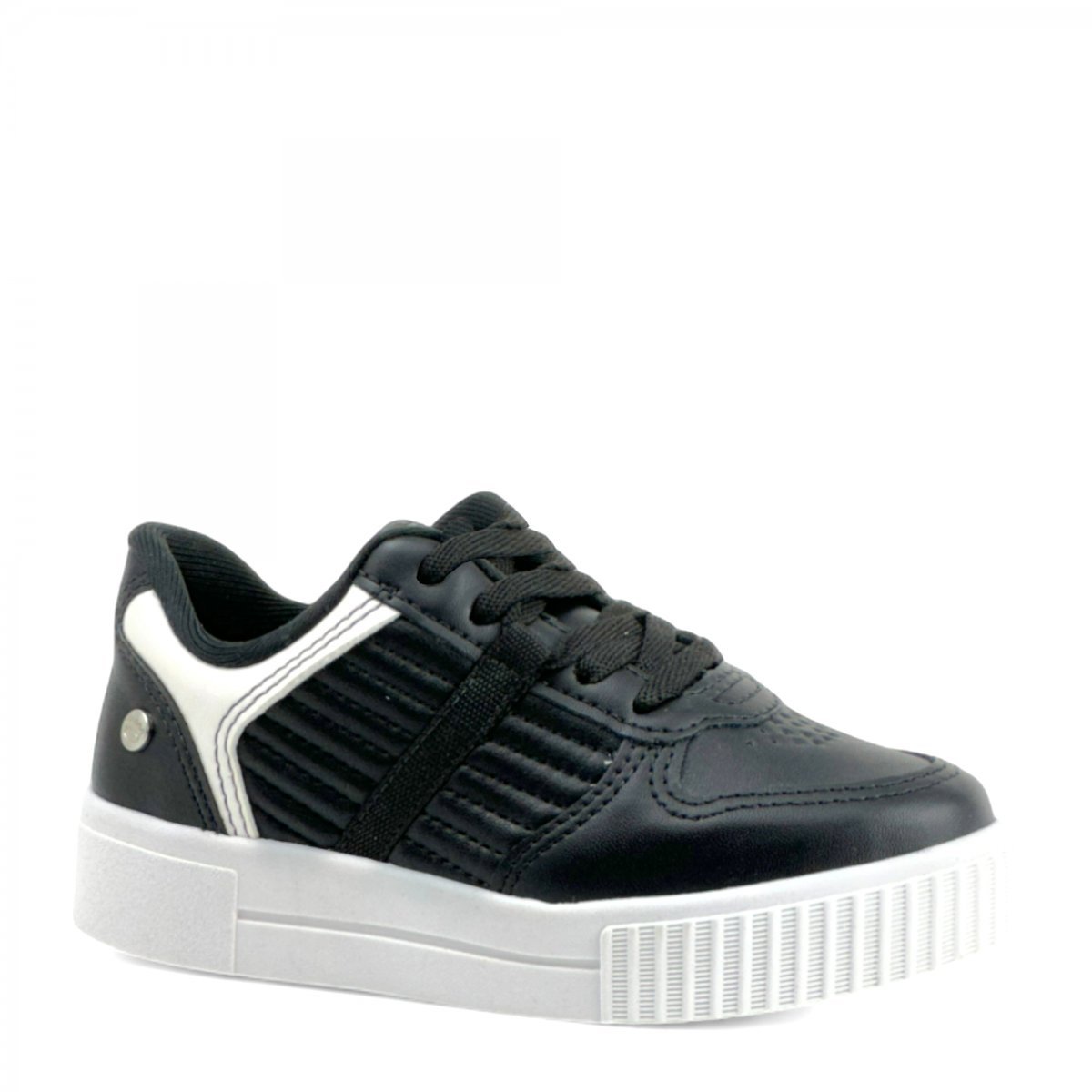 Tênis Flatform Casual Pinkcats Infantil Feminino Preto 1
